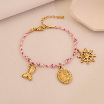 Sun, Star & Moon Woven Bracelet