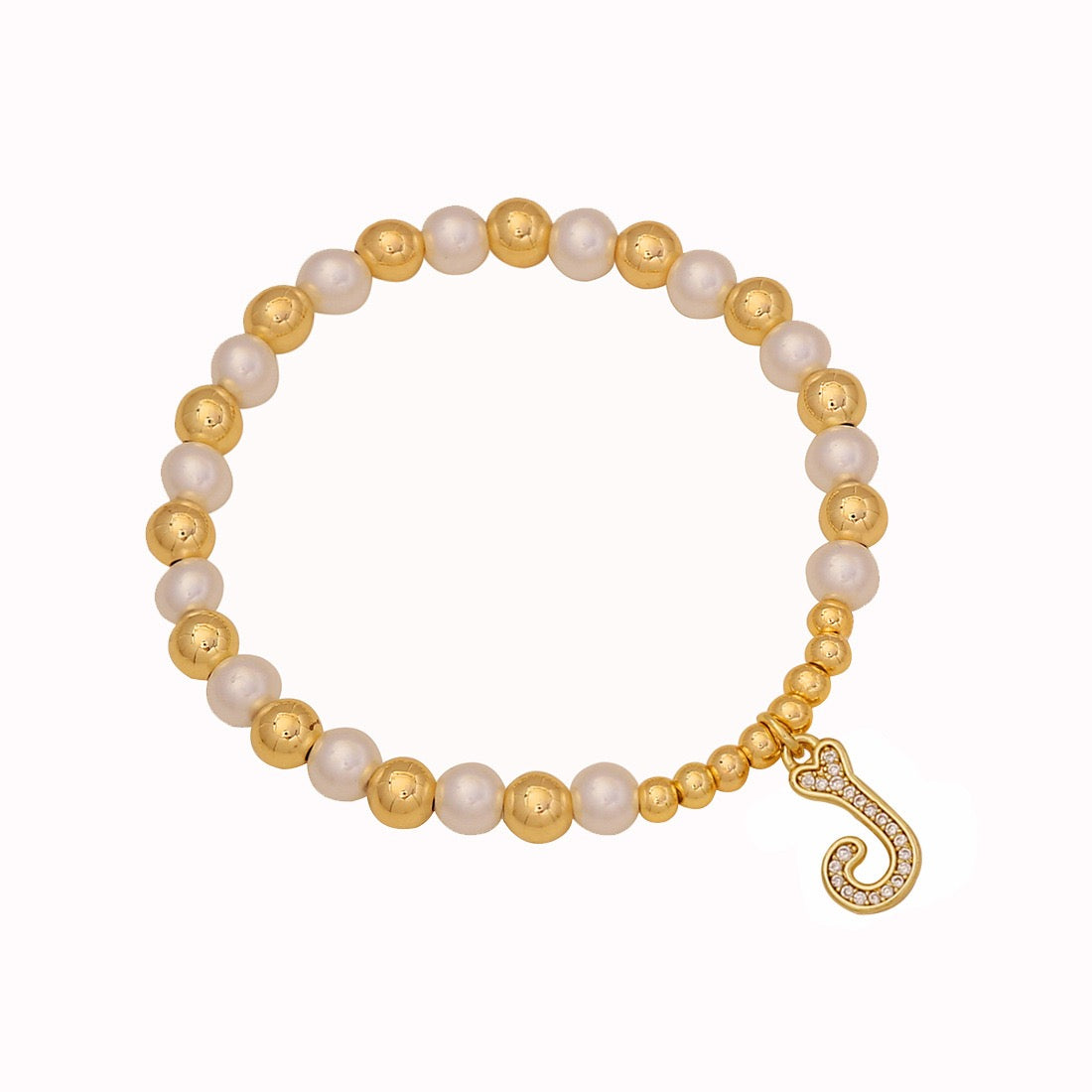 Alphabet Bead Letter Bracelet