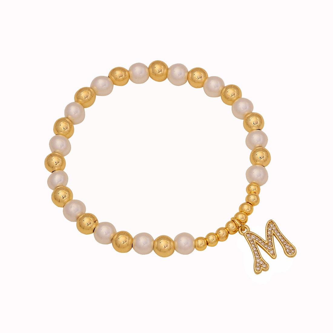 Alphabet Bead Letter Bracelet