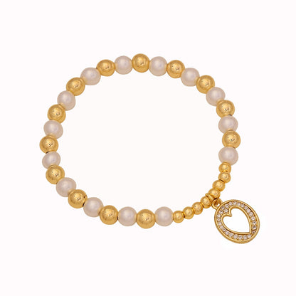 Alphabet Bead Letter Bracelet