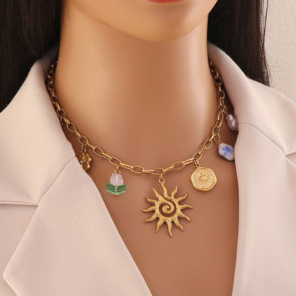 Celestial Bloom Dopamine Necklace
