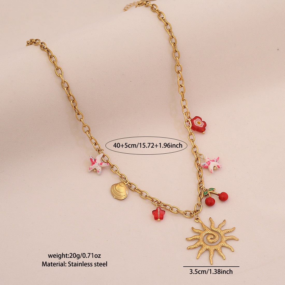 Celestial Bloom Dopamine Necklace