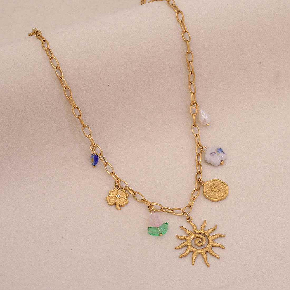 Celestial Bloom Dopamine Necklace