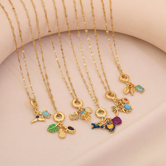 Tropical Tide Sea Life Necklace