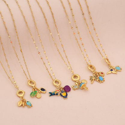 Tropical Tide Sea Life Necklace