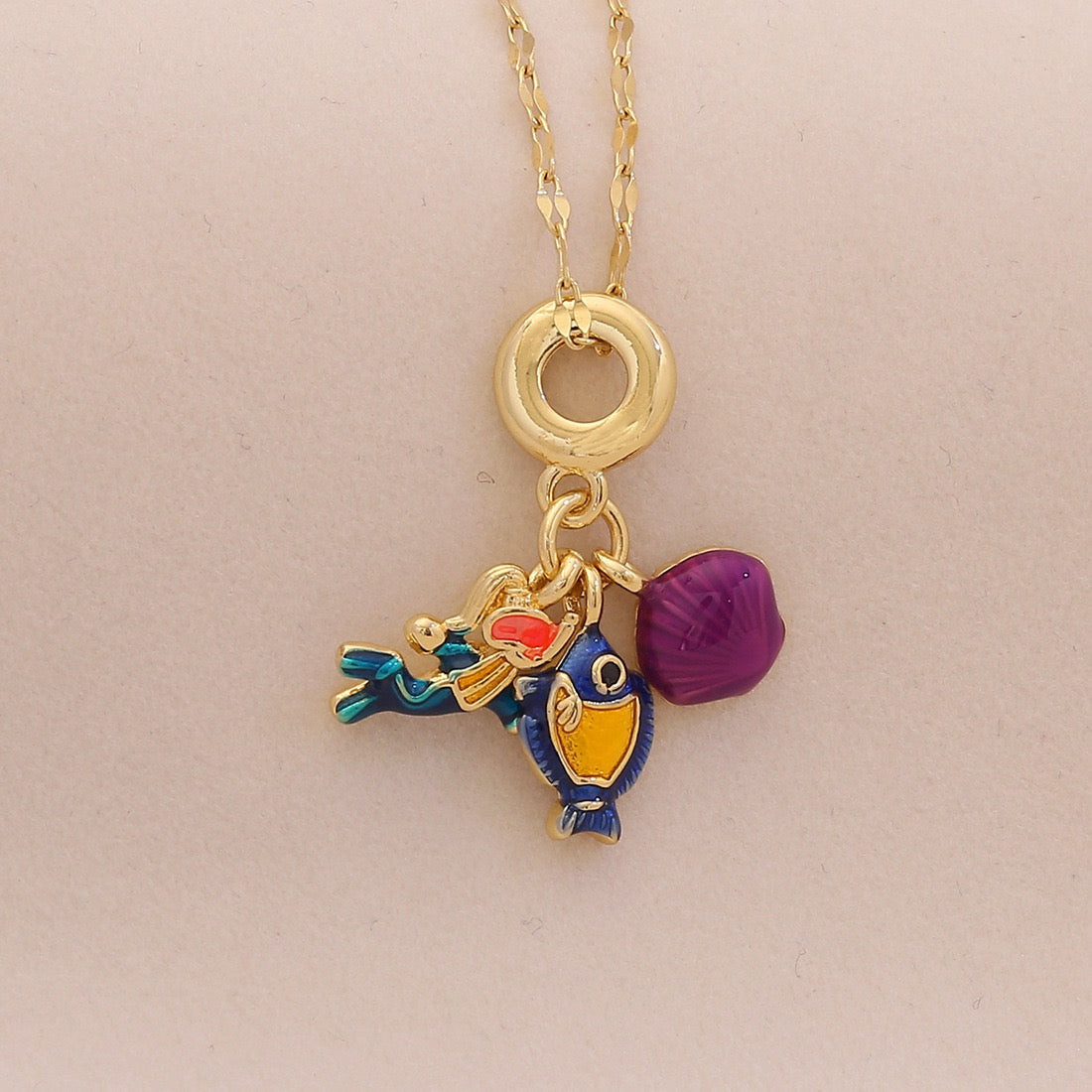 Tropical Tide Sea Life Necklace