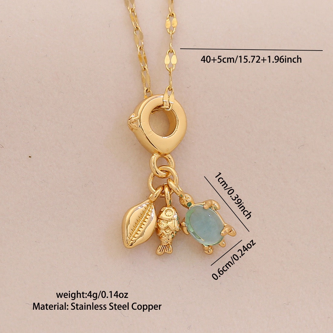 Tropical Tide Sea Life Necklace