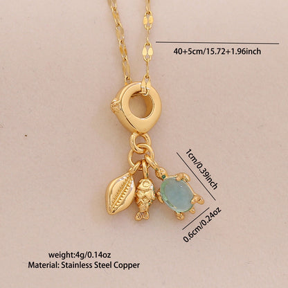 Tropical Tide Sea Life Necklace