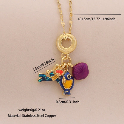 Tropical Tide Sea Life Necklace