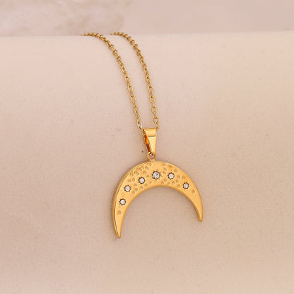 Lunar Glow Star & Moon Necklace