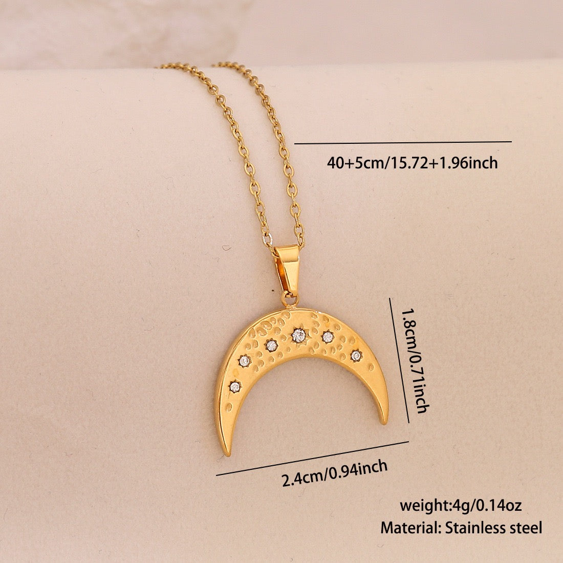 Lunar Glow Star & Moon Necklace
