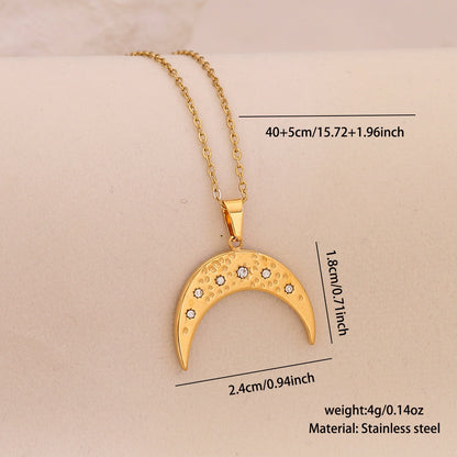 Lunar Glow Star & Moon Necklace