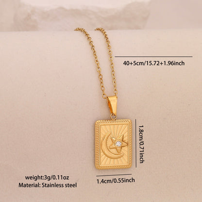 Lunar Glow Star & Moon Necklace