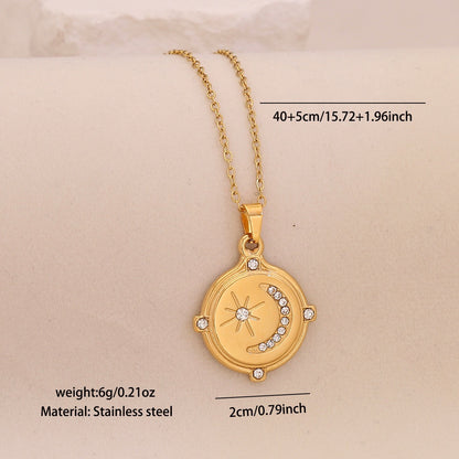 Lunar Glow Star & Moon Necklace