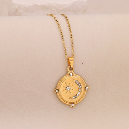 Lunar Glow Star & Moon Necklace