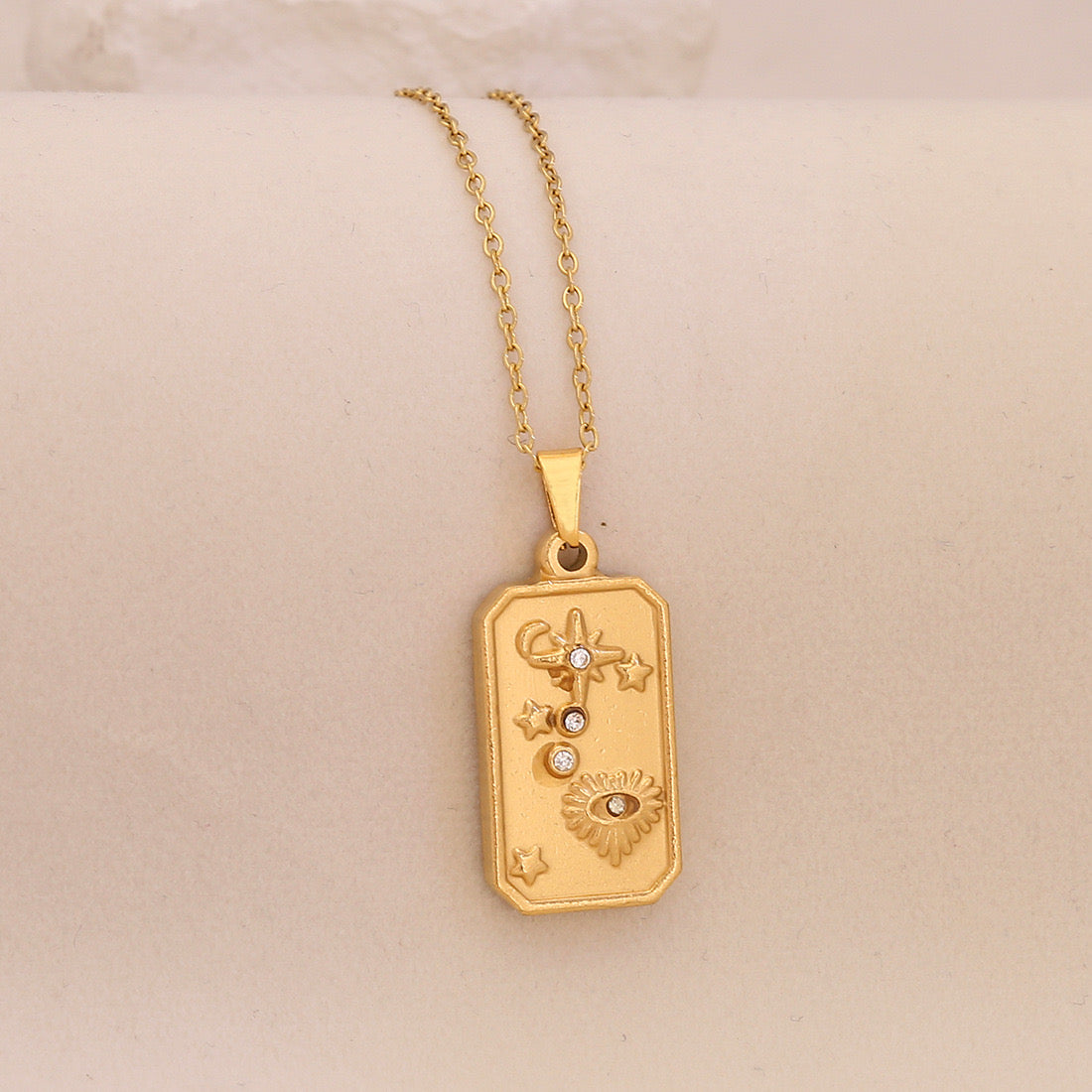 Lunar Glow Star & Moon Necklace