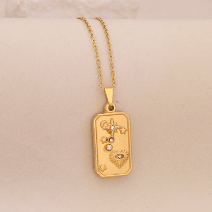 Lunar Glow Star & Moon Necklace