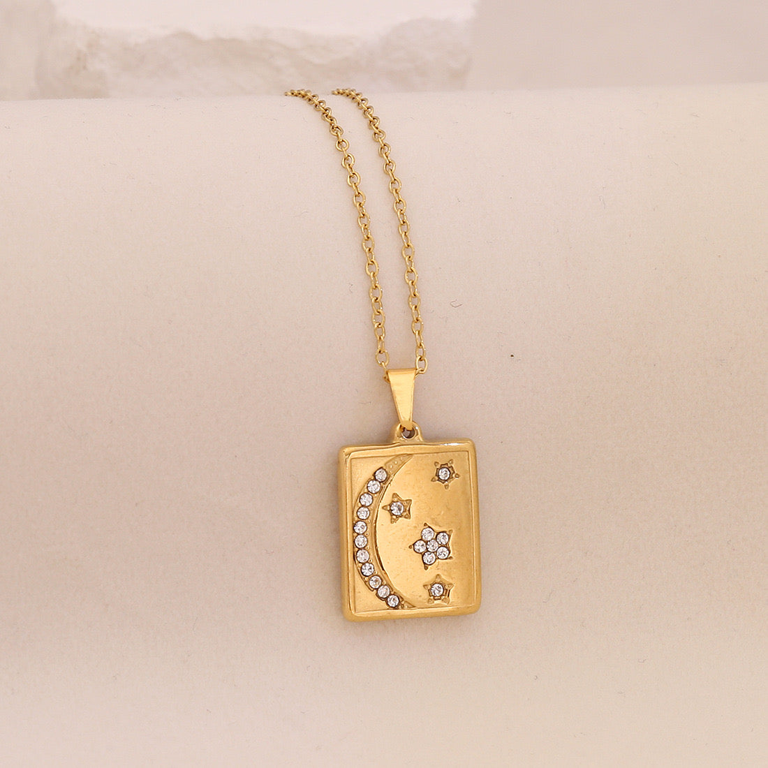 Lunar Glow Star & Moon Necklace