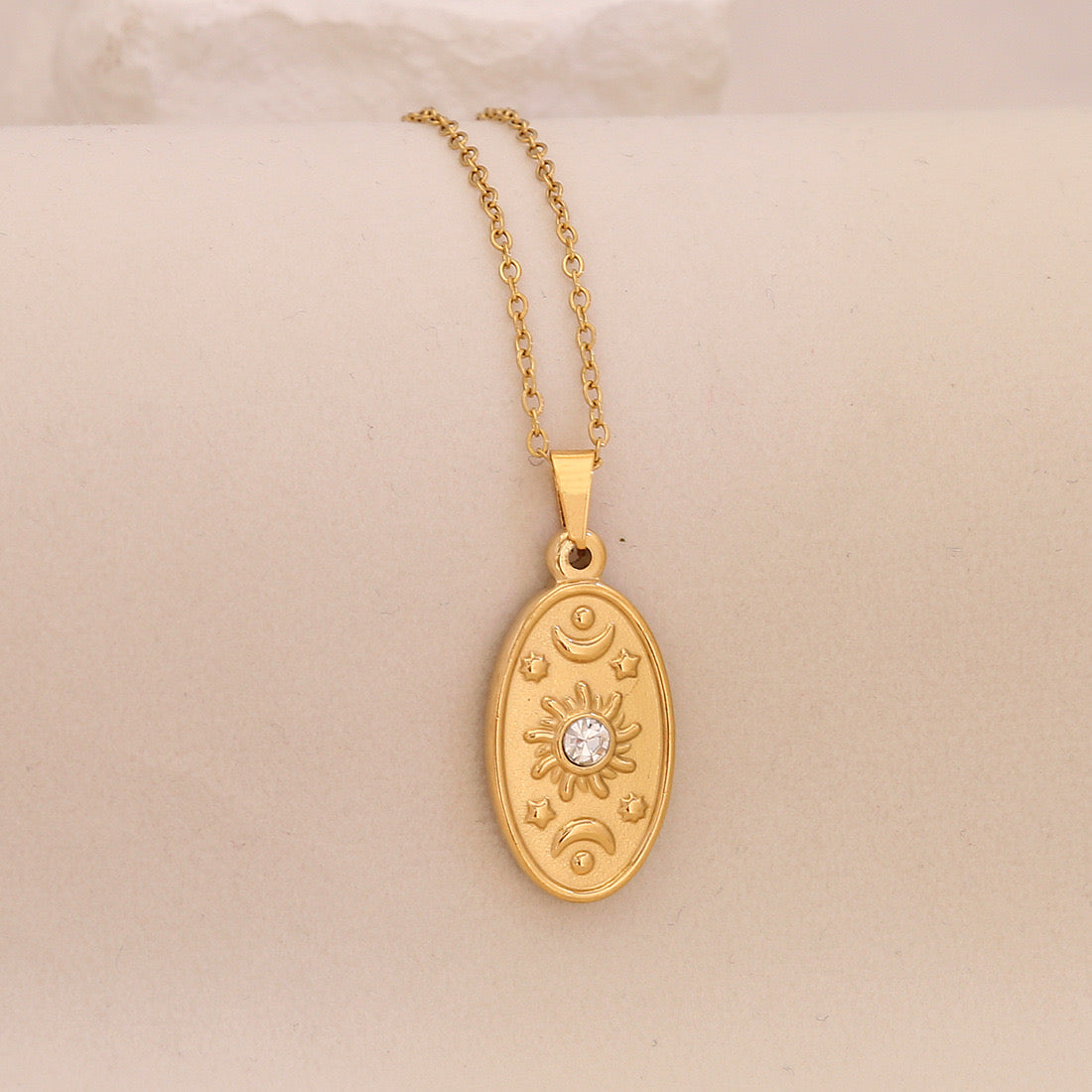 Lunar Glow Star & Moon Necklace