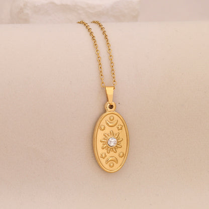 Lunar Glow Star & Moon Necklace