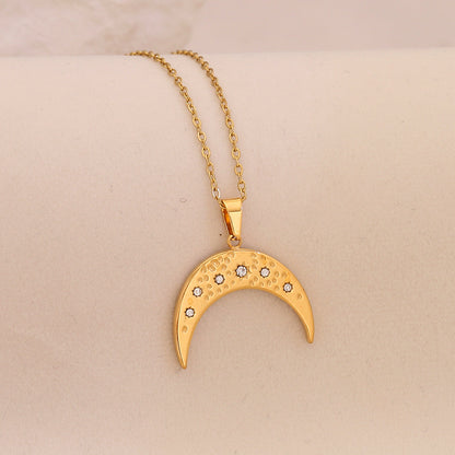 Lunar Glow Star & Moon Necklace