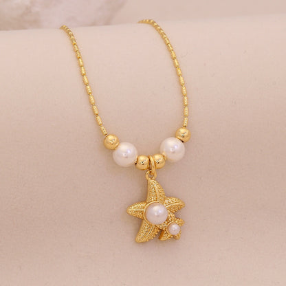 Ocean Grace Pearl Pendant Necklace