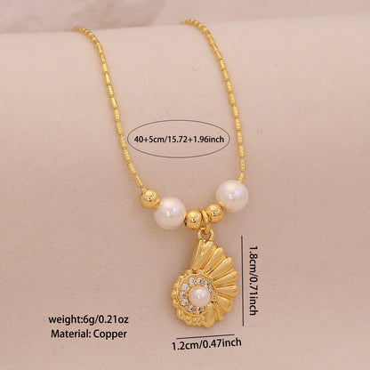 Ocean Grace Pearl Pendant Necklace