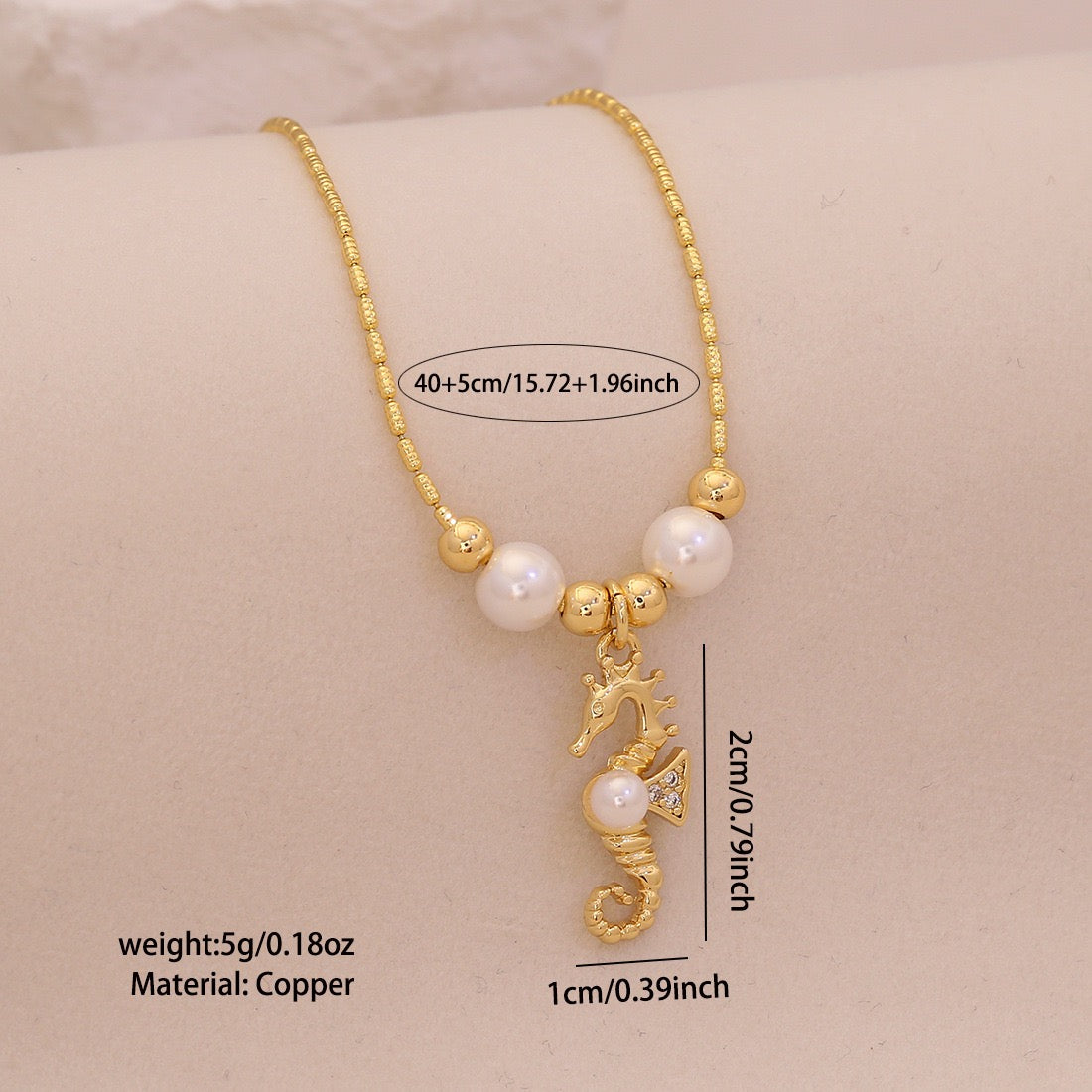 Ocean Grace Pearl Pendant Necklace