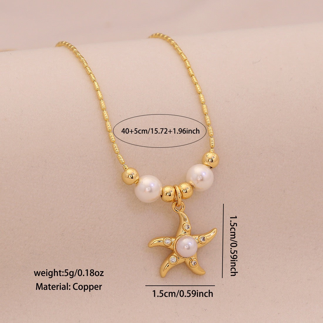 Ocean Grace Pearl Pendant Necklace