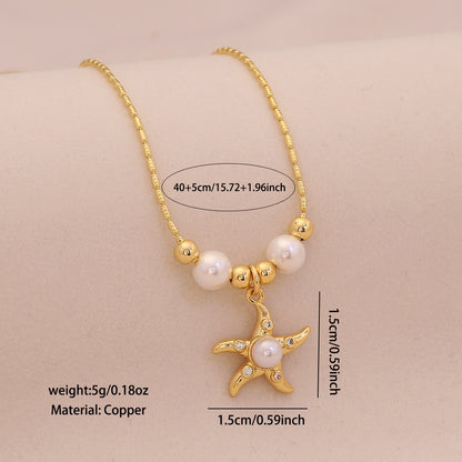 Ocean Grace Pearl Pendant Necklace