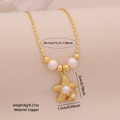 Ocean Grace Pearl Pendant Necklace