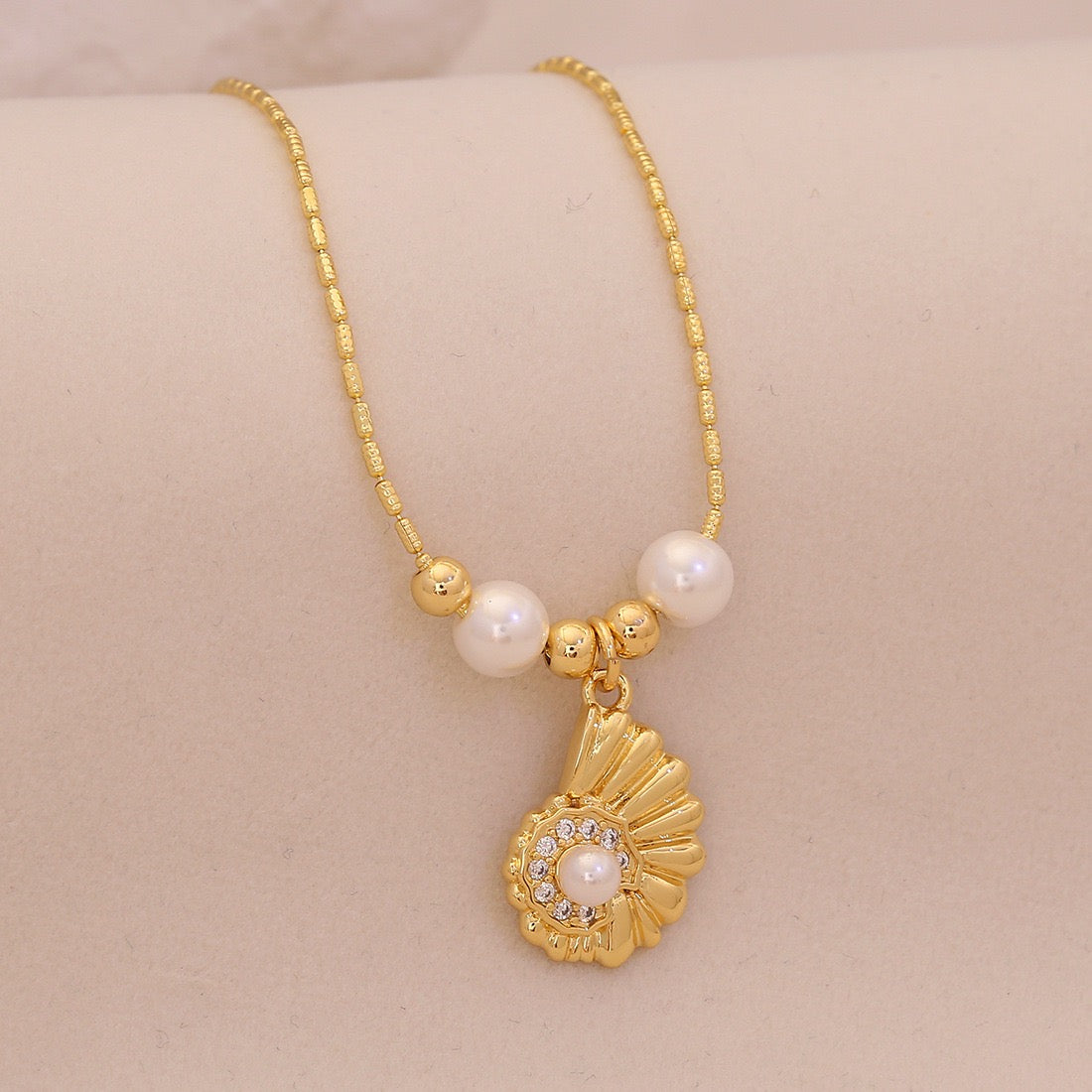 Ocean Grace Pearl Pendant Necklace