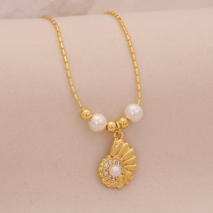 Ocean Grace Pearl Pendant Necklace
