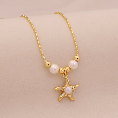 Ocean Grace Pearl Pendant Necklace