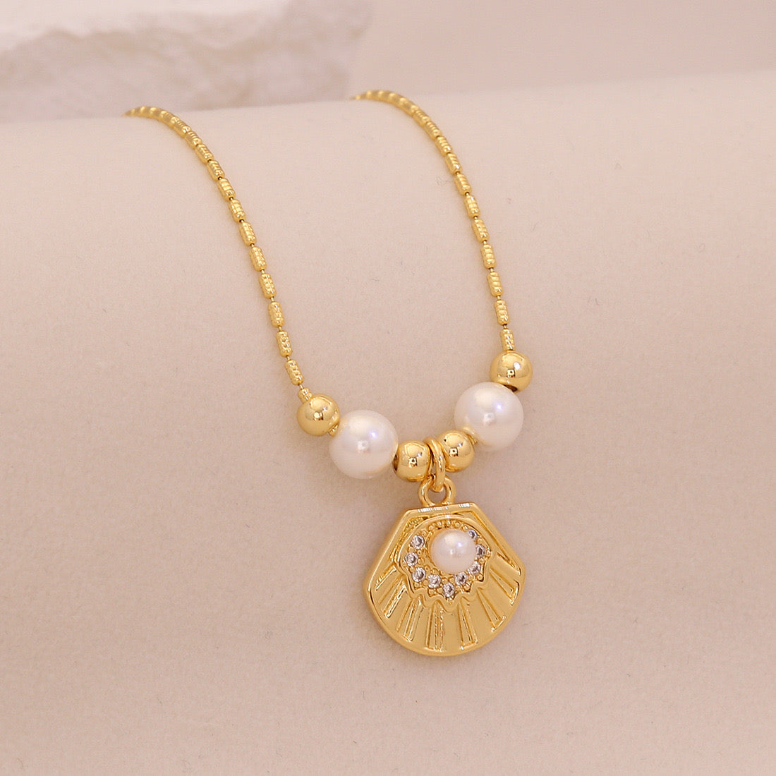 Ocean Grace Pearl Pendant Necklace