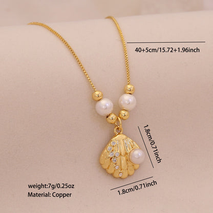 Coastal Muse Shell Pendant Necklace