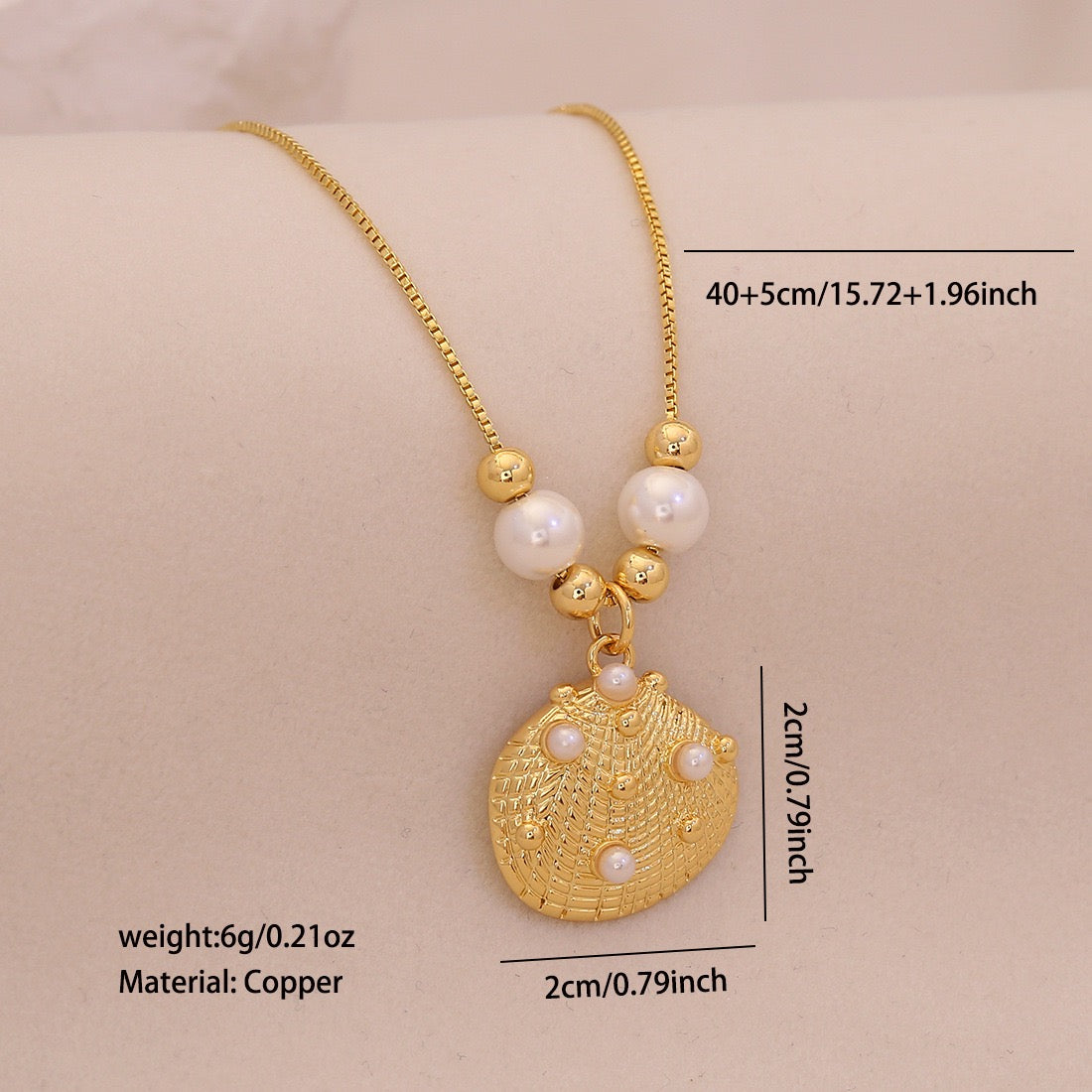 Coastal Muse Shell Pendant Necklace