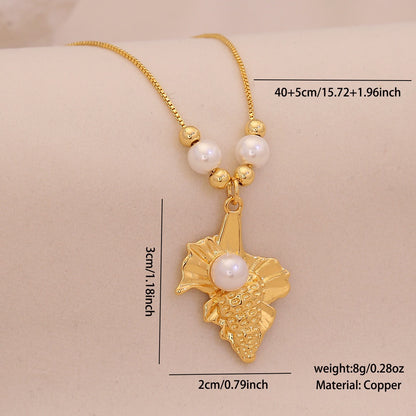 Coastal Muse Shell Pendant Necklace