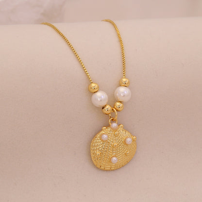 Coastal Muse Shell Pendant Necklace