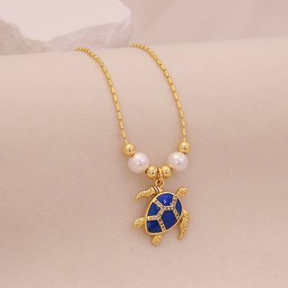 Marine Muse Zircon Sea Life Necklace
