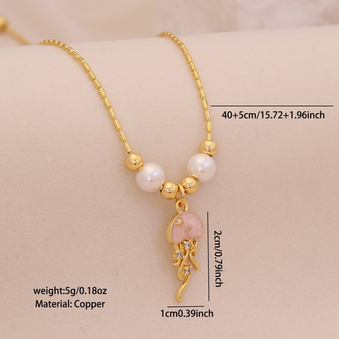 Marine Muse Zircon Sea Life Necklace