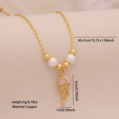 Marine Muse Zircon Sea Life Necklace