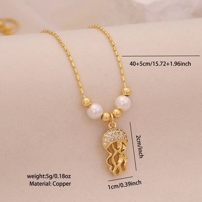 Marine Muse Zircon Sea Life Necklace
