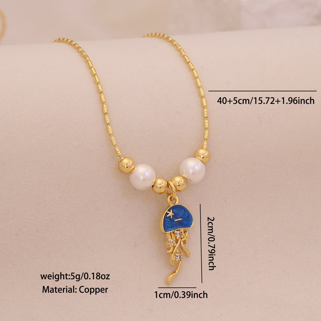 Marine Muse Zircon Sea Life Necklace