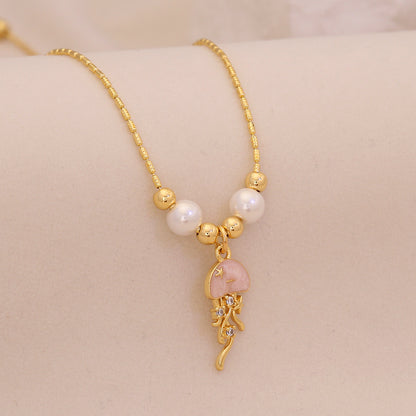 Marine Muse Zircon Sea Life Necklace