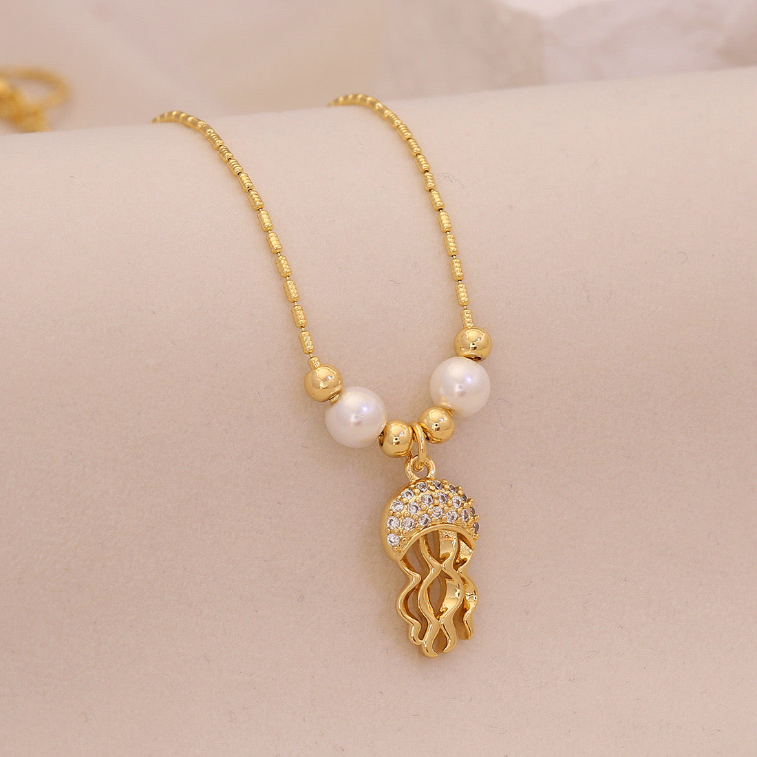 Marine Muse Zircon Sea Life Necklace