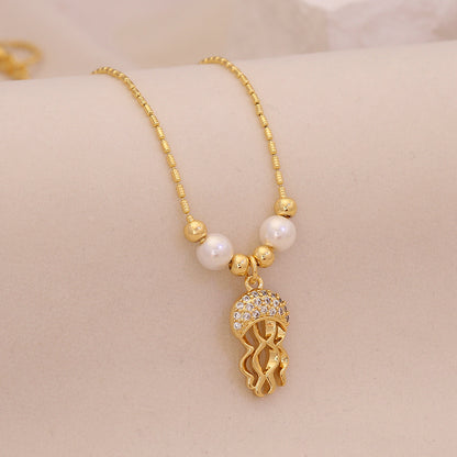 Marine Muse Zircon Sea Life Necklace