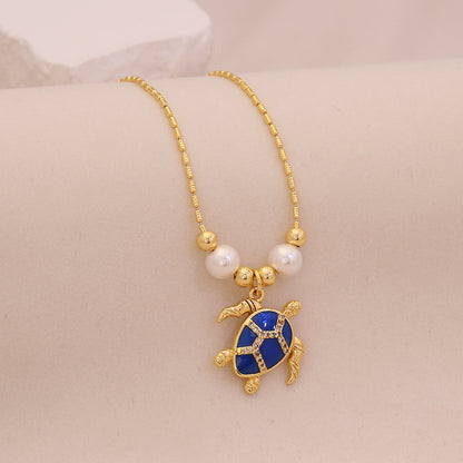 Marine Muse Zircon Sea Life Necklace