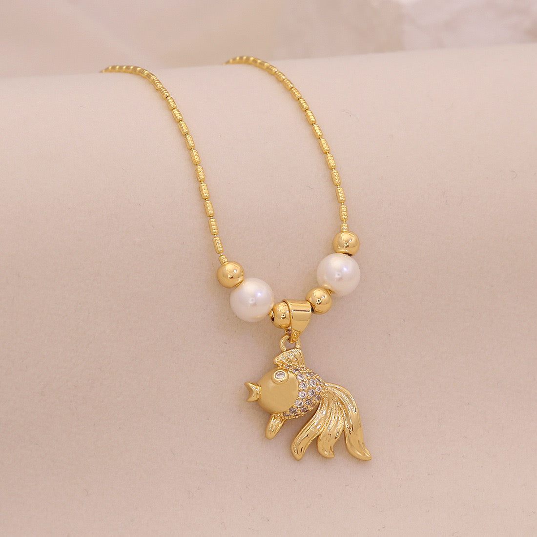 Marine Muse Zircon Sea Life Necklace
