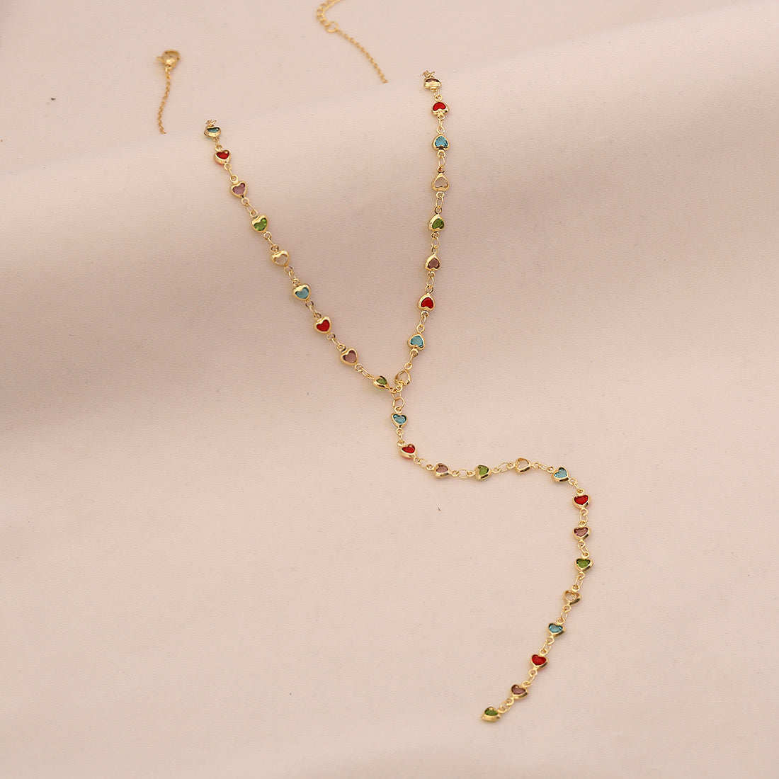 Aurora Crystal Y Necklace